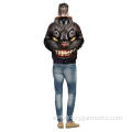 Ghost cat 3D digital printing hoodie